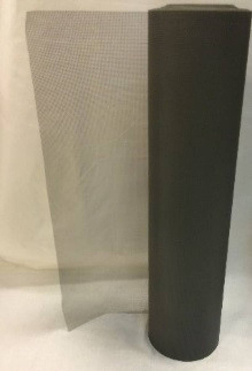 insektnetting grå glassfiber armert 1,20 m x 50 m *